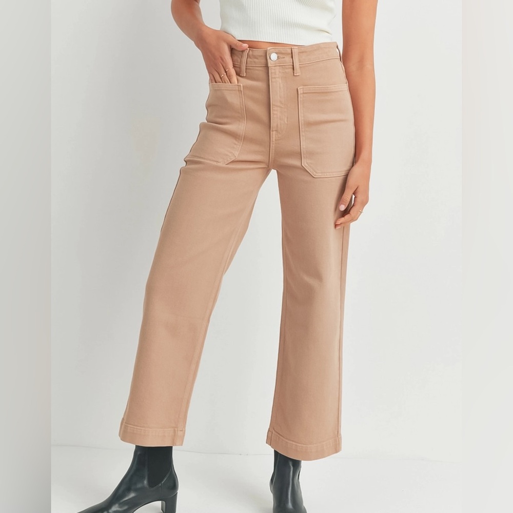 JBD wide left patch pocket jeans